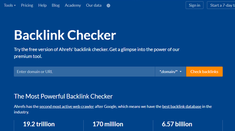 Ahrefs backlink checker helps you to see all the backlinks pointing to a specific website