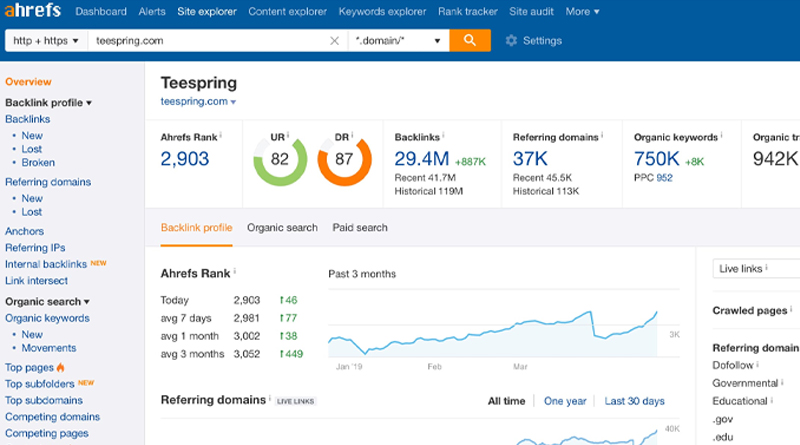 Ahrefs shows what your competitors are doing to improve their SEO.