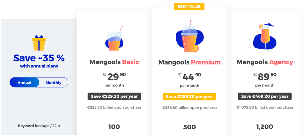 Plans-Pricing-Mangools